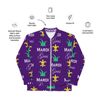 Load image into Gallery viewer, Purple Haze Mardi Gras Unisex Bomber Jacket

