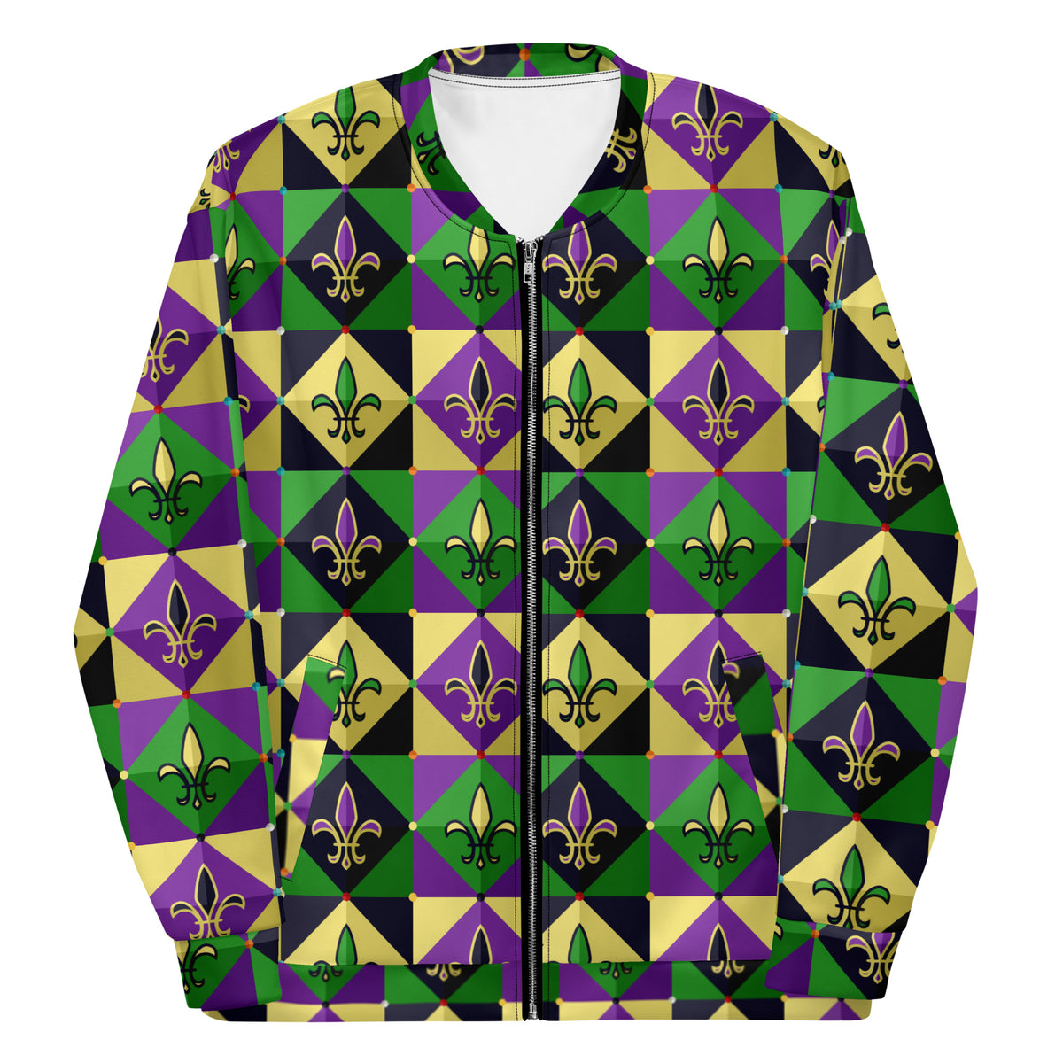 Big Mardi Party Unisex Bomber Jacket