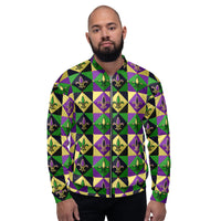 Load image into Gallery viewer, Big Mardi Party Unisex Bomber Jacket
