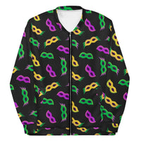 Load image into Gallery viewer, Masks, Masks, &amp; More Masks Unisex Bomber Jacket
