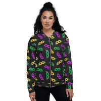 Load image into Gallery viewer, Masks, Masks, &amp; More Masks Unisex Bomber Jacket
