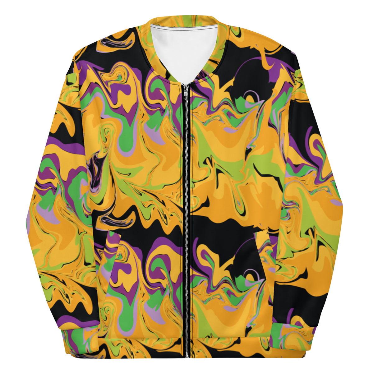 Mardi Gras Dizzy Unisex Bomber Jacket