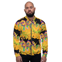 Load image into Gallery viewer, Mardi Gras Dizzy Unisex Bomber Jacket
