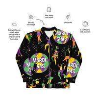 Load image into Gallery viewer, Big Time Mardi Gras Unisex Bomber Jacket
