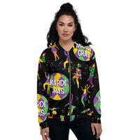 Load image into Gallery viewer, Big Time Mardi Gras Unisex Bomber Jacket
