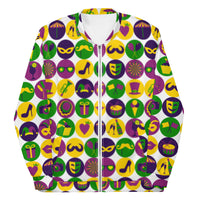 Load image into Gallery viewer, Girl&#39;s Just Wanna Have Mardi Gras Unisex Bomber Jacket
