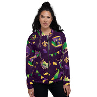 Load image into Gallery viewer, Total Mardi Unisex Bomber Jacket
