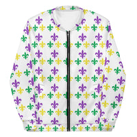 Load image into Gallery viewer, Fleur De Lis Party Unisex Bomber Jacket
