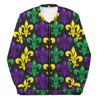 Load image into Gallery viewer, Big Time Fleur De Lis Unisex Bomber Jacket
