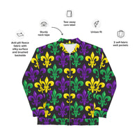 Load image into Gallery viewer, Big Time Fleur De Lis Unisex Bomber Jacket

