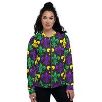 Load image into Gallery viewer, Big Time Fleur De Lis Unisex Bomber Jacket
