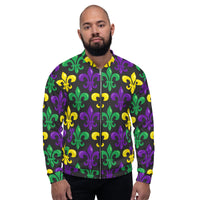Load image into Gallery viewer, Big Time Fleur De Lis Unisex Bomber Jacket
