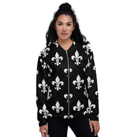 Load image into Gallery viewer, Big Ole&#39; Fleur De Lis Unisex Bomber Jacket
