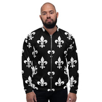 Load image into Gallery viewer, Big Ole&#39; Fleur De Lis Unisex Bomber Jacket
