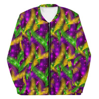 Load image into Gallery viewer, Tickle Me Mardi Gras Unisex Bomber Jacket
