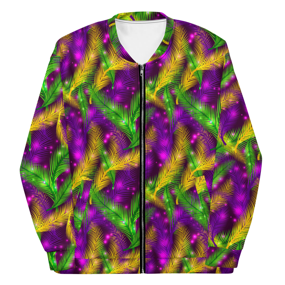 Tickle Me Mardi Gras Unisex Bomber Jacket