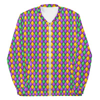 Load image into Gallery viewer, Mardi Gras Candy-O Unisex Bomber Jacket
