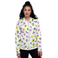 Load image into Gallery viewer, Mardi Gras Round &amp; Round Unisex Bomber Jacket
