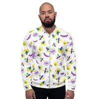 Load image into Gallery viewer, Mardi Gras Round &amp; Round Unisex Bomber Jacket
