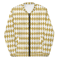 Load image into Gallery viewer, Golden Diamonds Unisex Bomber Jacket
