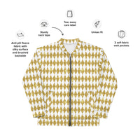 Load image into Gallery viewer, Golden Diamonds Unisex Bomber Jacket
