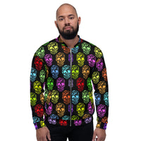 Load image into Gallery viewer, Rock+Reb£llion Sugar Skulls Unisex Bomber Jacket
