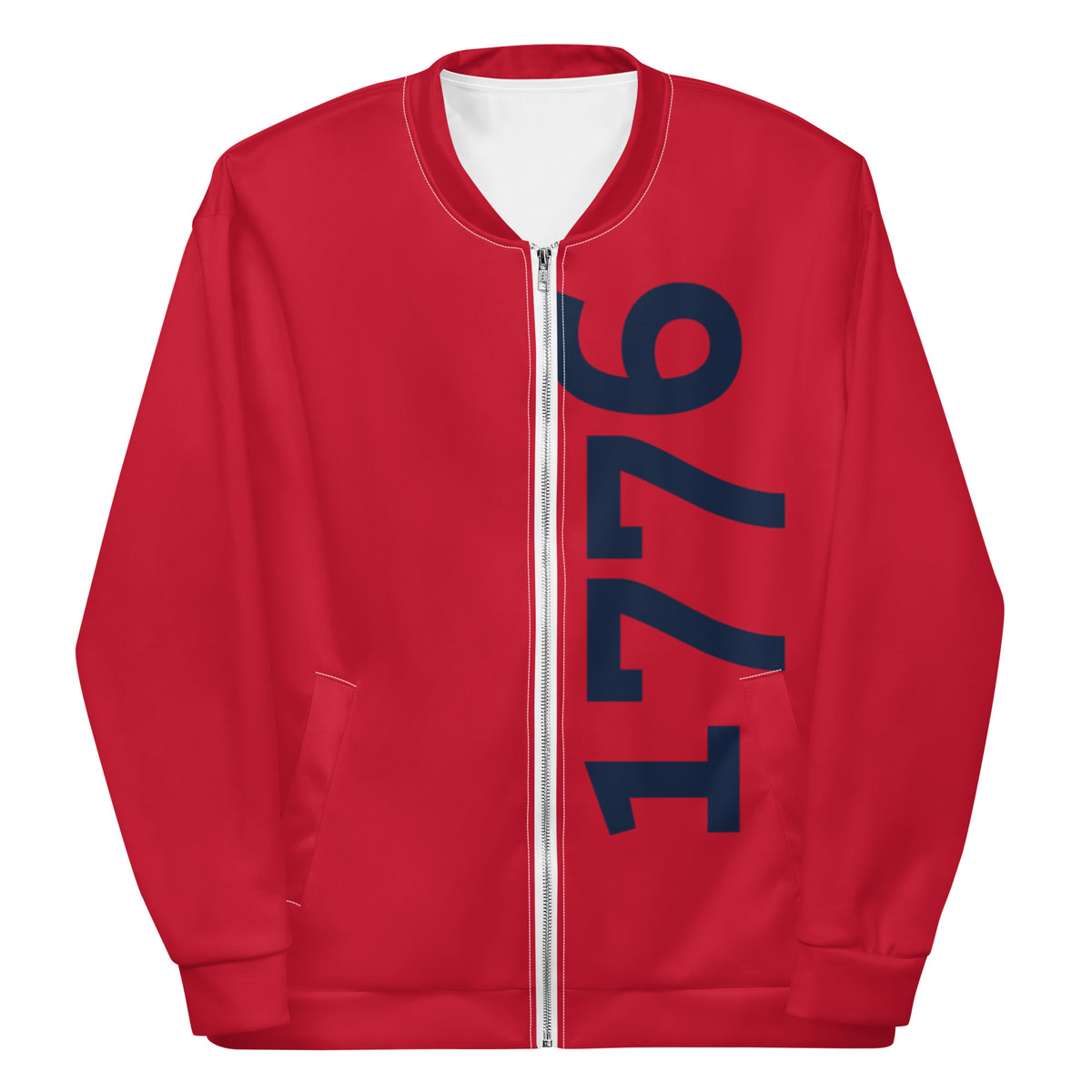 1776 Red/Navy Unisex Bomber Jacket