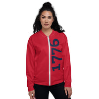 Load image into Gallery viewer, 1776 Red/Navy Unisex Bomber Jacket
