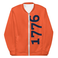 Load image into Gallery viewer, 1776 Orange/Navy Unisex Bomber Jacket
