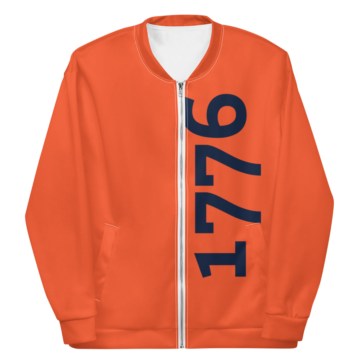 1776 Orange/Navy Unisex Bomber Jacket