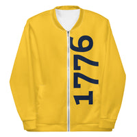 Load image into Gallery viewer, 1776 Yellow/Navy Unisex Bomber Jacket
