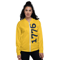 Load image into Gallery viewer, 1776 Yellow/Navy Unisex Bomber Jacket
