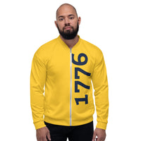 Load image into Gallery viewer, 1776 Yellow/Navy Unisex Bomber Jacket
