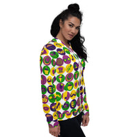 Load image into Gallery viewer, Girl&#39;s Just Wanna Have Mardi Gras Unisex Bomber Jacket

