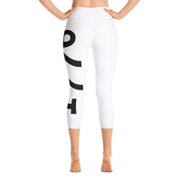 Load image into Gallery viewer, 1776 Yoga Capri Leggings White/Black
