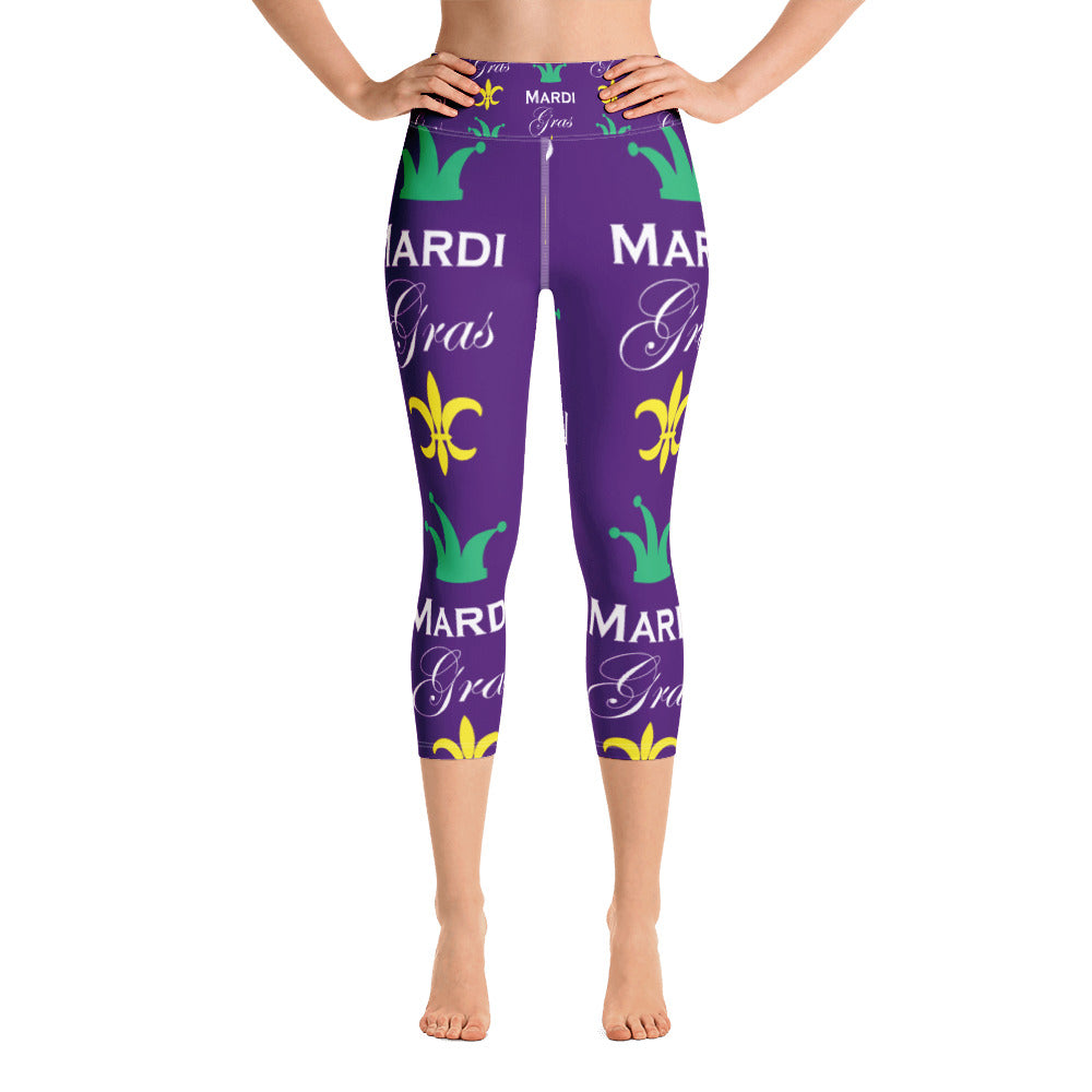 Purple Haze Yoga Capri Leggings