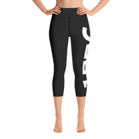 Load image into Gallery viewer, 1776 Yoga Capri Leggings Black/White
