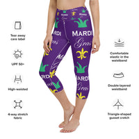 Load image into Gallery viewer, Purple Haze Yoga Capri Leggings
