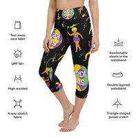 Load image into Gallery viewer, Big Time Mardi Gras Yoga Capri Leggings
