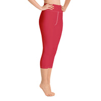 Load image into Gallery viewer, 1776 Yoga Capri Leggings Red/Navy
