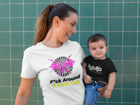 Load image into Gallery viewer, F*ck Around &amp; Find Out Fucsia Women&#39;s Relaxed T-Shirt
