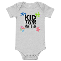 Load image into Gallery viewer, Baby Kid Lives Matter Short Sleeve One Piece - White
