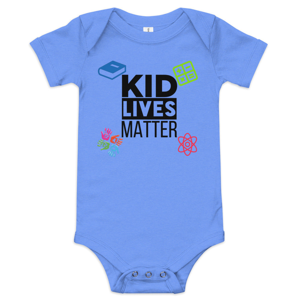 Baby Kid Lives Matter Short Sleeve One Piece - White