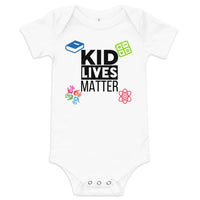 Load image into Gallery viewer, Baby Kid Lives Matter Short Sleeve One Piece - White
