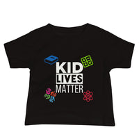 Load image into Gallery viewer, Baby Kid Lives Matter Jersey Short Sleeve T-Shirt - Black
