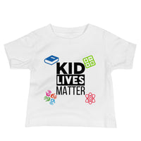 Load image into Gallery viewer, Baby Kid Lives Matter Jersey Short Sleeve T-Shirt - White
