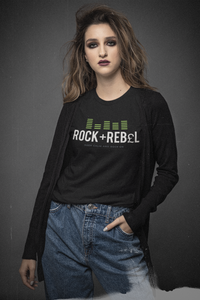 Load image into Gallery viewer, Rock+Reb£llion EQ Verde Blanco Women&#39;s Relaxed T-Shirt
