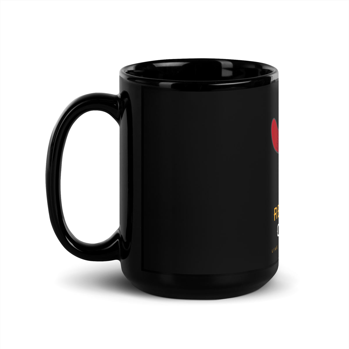 Rock+Reb£llion Cowboy Black Glossy 15oz. Mug