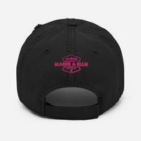 Load image into Gallery viewer, 1776 Pink Embroidered Distressed Dad Hat
