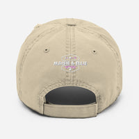 Load image into Gallery viewer, 1776 White Embroidered Distressed Dad Hat
